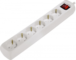 Сетевой удлинитель Hama Multiple 6XSchuko 3G*1.5мм ws 3м White 00030533
