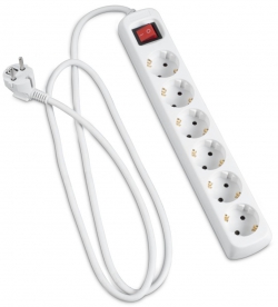 Сетевой удлинитель Hama Multiple 6XSchuko 3G*1.5мм ws 3м White 00030533