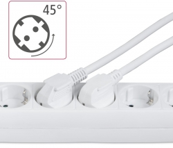 Сетевой удлинитель Hama Multiple 6XSchuko 3G*1.5мм ws 3м White 00030533
