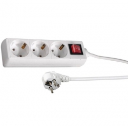 Мережевий подовжувач Hama Multiple 3XSchuko 3G*1.5мм ws 3м White 00030535