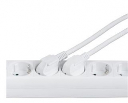 Мережевий подовжувач Hama Multiple 3XSchuko 3G*1.5мм ws 3м White 00030535