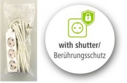 Сетевой удлинитель Hama 3XSchuko 3G*1.5мм 5м White 00108842