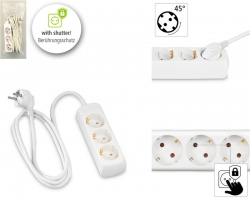 Сетевой удлинитель Hama 3XSchuko 3G*1.5мм 5м White 00108842