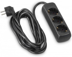 Мережевий подовжувач Hama 3XSchuko 3G*1.5мм 5м Black 00108843