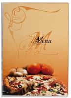 Папка "МЕНЮ" PIZZA, А4, PVC, три сторони, прозора Panta Plast 0309-0046-99
