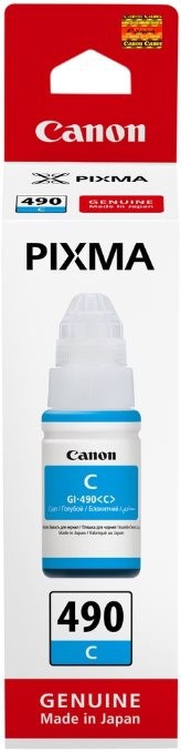 Чернила Canon GI-490 PIXMA G1400/G2400/G3400 Cyan 70ml 0664C001
