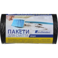 Пакети для сміття 60л/40шт, міцні, чорні BuroClean EuroStandart Buroclean 10200036