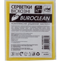Серветки віскозні Buroclean 30х38, 3 шт/уп Buroclean 10200102
