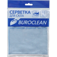 Серветка мікрофібра для скла та дзеркал Buroclean 30х30 Buroclean 10200121