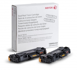 Тонер картридж Xerox B205/B210/B215 Black (6000 стор) подвійна упаковка 106R04349