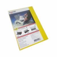 Обкладинки глянець Agent А4 250г жовт, уп/100 1523080