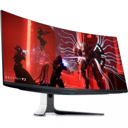 Монітор DELL 34" AW3423DW 2xHDMI, DP, USB3.2, Audio, QD-OLED, 3440x1440, 21:9, 175Hz, 0.1ms, 149%sRGB, Delta E<2, CURVED, Adaptive-Sync, G-SYNC, HAS 210-BDSZ