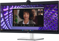 Монітор DELL 34" P3424WEB HDMI, DP, USB-C, RJ-45, MM, IPS, 3440x1440, sRGB 99%, CURVED, HAS, Cam 210-BFOB