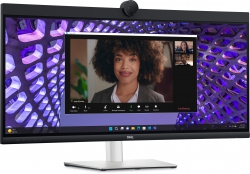 Монітор DELL 34" P3424WEB HDMI, DP, USB-C, RJ-45, MM, IPS, 3440x1440, sRGB 99%, CURVED, HAS, Cam 210-BFOB