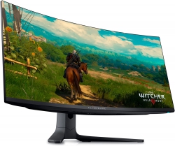Монитор DELL 34" AW3423DWF HDMI, 2xDP, USB3.2, Audio, QD-OLED, 3440x1440, 21:9, 165Hz, 0.1ms, 149%sRGB, Delta E<2, CURVED, FreeSync, HAS, HDR400 210-BFRQ