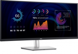 Монітор DELL 34" P3424WE HDMI, DP, USB-C, RJ-45, IPS, 3440x1440, 21:9, sRGB 99%, CURVED, HAS 210-BGTY