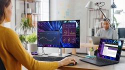 Монитор DELL 23.8" U2424HE HDMI, DP, USB-C, RJ-45, Audio, IPS, 120Hz, sRGB 100%, Pivot 210-BKJF