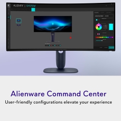 Монітор DELL 34" AW3425DW 2xHDMI, DP, USB, QD-OLED, 3440x1440, 21:9, 240Hz, 0.03ms, DCI-P3 99.3%, CURVED, G-SYNC, FreeSync, AdaptiveSync, HAS, HDR TrueBlack 400 210-BRTW