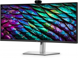 Монітор DELL 34" P3426WEB HDMI, DP, USB-C, RJ-45, MM, IPS, 3440x1440, 21:9, 100Hz, sRGB 99%, CURVED, HAS, Cam 210-BVHQ