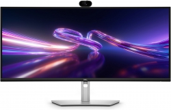 Монітор DELL 34" P3426WEV HDMI, DP, USB-C, RJ-45, IPS, 3440x1440, 21:9, 100Hz, sRGB 99%, CURVED, HAS, Cam 210-BVHT