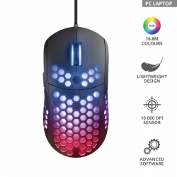 Мышь игрова Trust GXT 960 Graphin Ultra-lightweight RGB USB Black 23758_TRUST