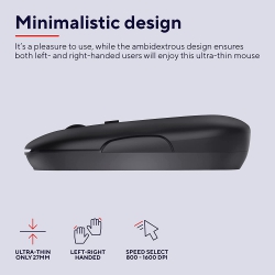 Миша Trust Puck Rechargeable Ultra-Thin BT WL Silent Black 24059_TRUST