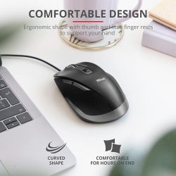Мышь Trust Fyda Comfortable ECO Black-GREY 24728_TRUST