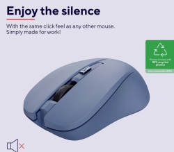 Миша Trust MYDO SILENT, WL, Синій 25041_TRUST