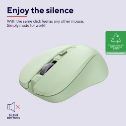 Миша Trust MYDO SILENT, WL, Зелений 25042_TRUST