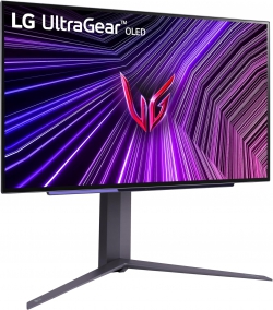 Монитор LG 27" 27GS95QE-B 2xHDMI, DP, USB, Audio, OLED, 2560x1440, 240Hz, 0.03ms, DCI-P3 98.5%, G-SYNC, FreeSync, AdaptiveSync, Pivot, DisplayHDR TRUE BLACK 400