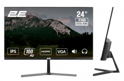 Монітор 2E 23.8" D2425B D-Sub, HDMI, MM, IPS, 100Hz, FreeSync 2E-D2425B-01.EU