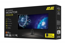 Монітор LCD 34" 2E GAMING G3422B 2xHDMI, DP, MM, VA, 3440x1440, 165Hz, 1ms, NTSC85%, CURVED, FreeSync, HAS 2E-G3422B-01.UA