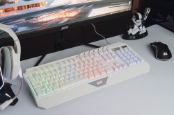 Клавиатура мембранная 2E GAMING KG315 110key, USB-A, EN/UA, RGB, белый 2E-KG315UWT