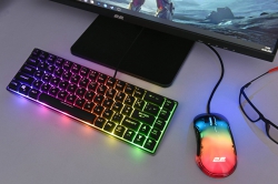 Клавіатура 2E GAMING KG345 RGB 68key USB Transparent 2E-KG345TR