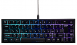 Клавіатура ігрова 2E GAMING KG350 RGB 68key USB Black Ukr 2E-KG350UBK