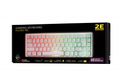 Клавиатура игровая 2E GAMING KG360 RGB 68key WL White Ukr 2E-KG360UWT