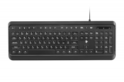 Клавіатура 2E KS120 White backlight USB Black 2E-KS120UB