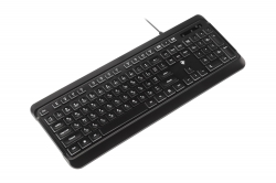 Клавіатура 2E KS120 White backlight USB Black 2E-KS120UB
