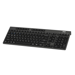 Клавіатура мембранна 2E KS280 120key, WL/BT, EN/UK/RU, silent, чорно-сіра 2E-KS280WBGR_AK