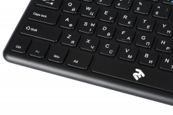 Клавіатура Touch Keyboard 2E KT100 WL BLACK 2E-KT100WB