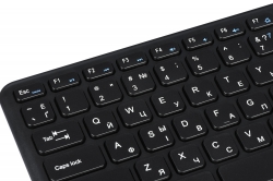 Клавіатура Touch Keyboard 2E KT100 WL BLACK 2E-KT100WB