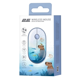 Мышь 2E MF300 CAPYBARA:SWIM Silent WL BT, синий 2E-MF300WCAPIBARABL