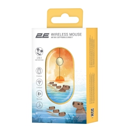 Мышь 2E MF300 CAPYBARA:SUNSET Silent WL BT, жёлтый 2E-MF300WCAPIBARAYW