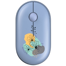 Мышь 2E MF300 FLORA:MALLOW Silent WL BT, синий 2E-MF300WFLORABL