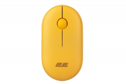 Мышь 2E MF300 Silent, WL/BT, жёлтый 2E-MF300WYW