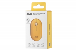 Мышь 2E MF300 Silent, WL/BT, жёлтый 2E-MF300WYW