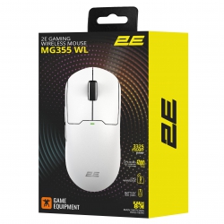 Мышь 2E GAMING MG355 WL, RGB, USB-A/WL, белый 2E-MG355UWT-WL