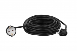 Удлинитель сетевой 2E 1хТип F, 3х1.5мм кв, 16A, 10м, чёрный 2E-PC315M10