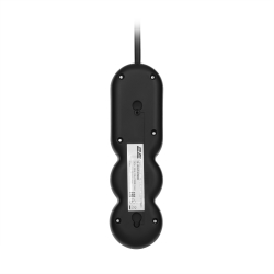 Удлинитель сетевой 2E Plus 3хТип F, 3х1мм кв, 10A, 3м, чорний 2E-U03VES3MBK