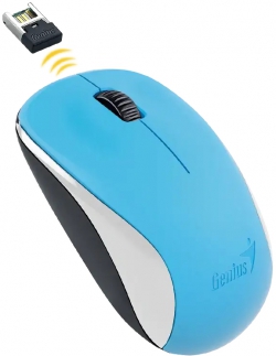 Мышь Genius NX-7000, WL, синий 31030027402